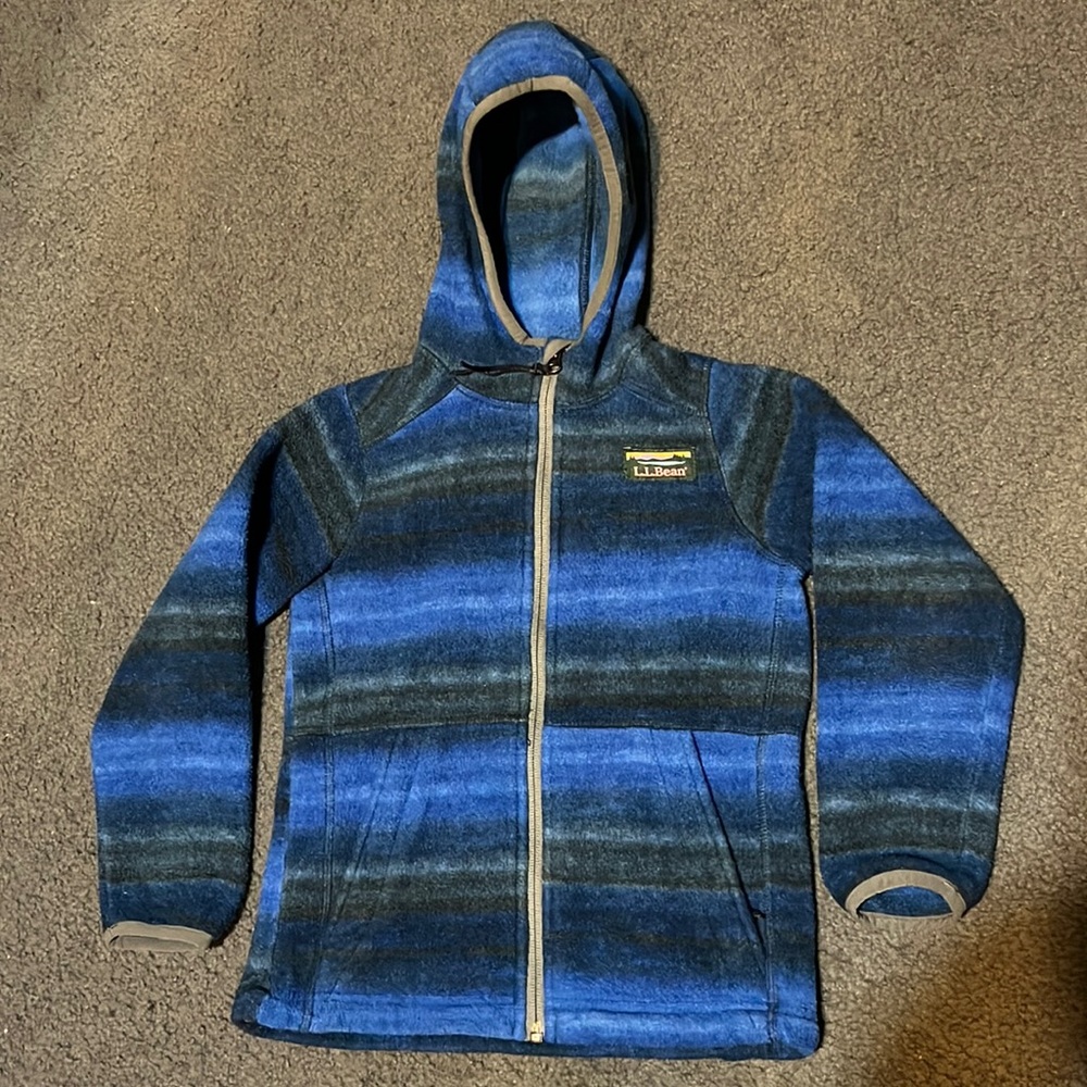 LL Bean Zippered Fleece Hoodie
